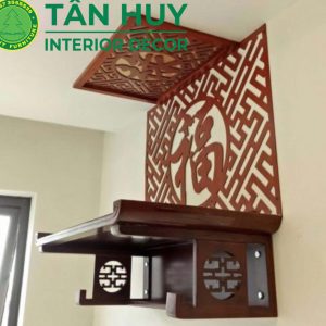 Bàn thờ treo tường gỗ gụ hiện đại  - TR038
